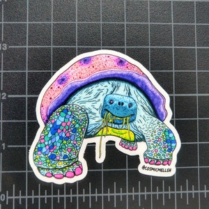 Sticker | Psychedelic Sticker  | Trippy Sticker |  Tortoise Sticker | Water Bottle Sticker | Laptop Sticker | Turtle Sticker