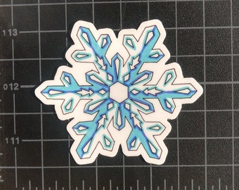 Sticker | Winter Sticker | Snow Sticker | Car Sticker | Laptop Sticker | Snowflake Sticker | Holographic Sticker