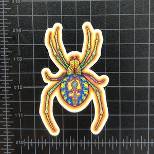 Sticker | Psychedelic Sticker | Water Bottle Sticker | Laptop Sticker | Trippy Sticker | Spider Sticker | Halloween Sticker