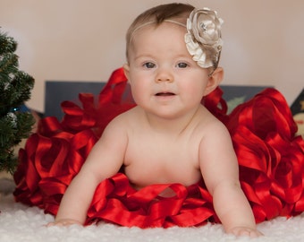 Red Christmas tutu - Red Baby Christmas outfit - Girls red Christmas tutu - My first christmas outfit - Toddler Christmas tutu