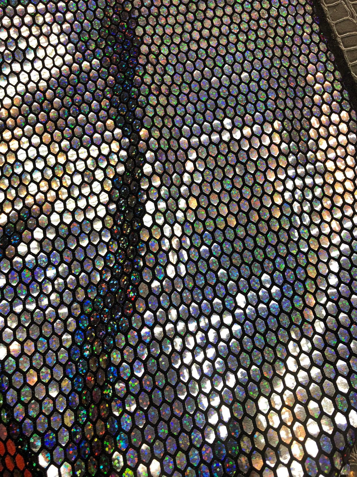 Glue on Sequin on Nylon Spandex Fabric 58 Inch Etsy