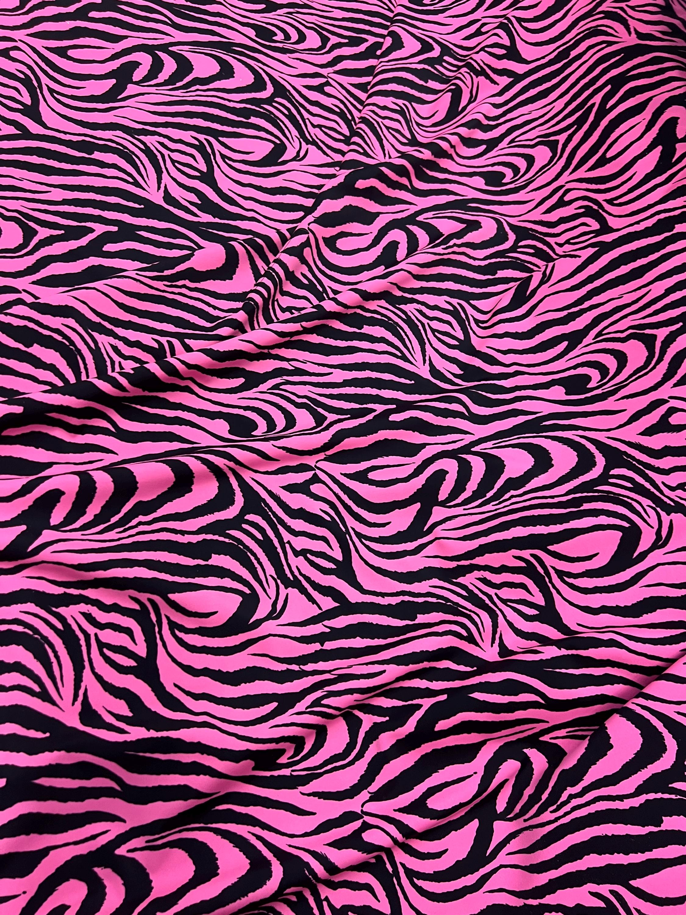 Pink zebra fabric - Etsy 日本