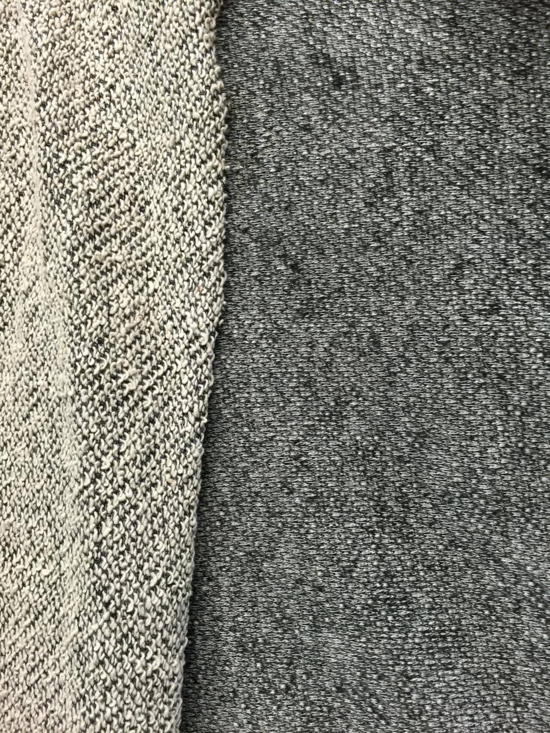 Cotton and rayon desinerfabric french terry cloth grey Etsy