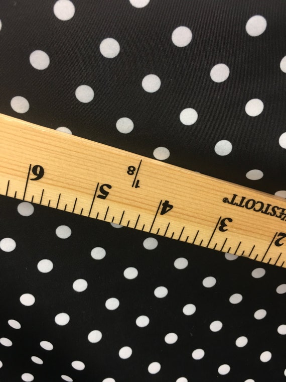 Nylon Lycra red white polka dot Print fabric four Way strech spandex by yd