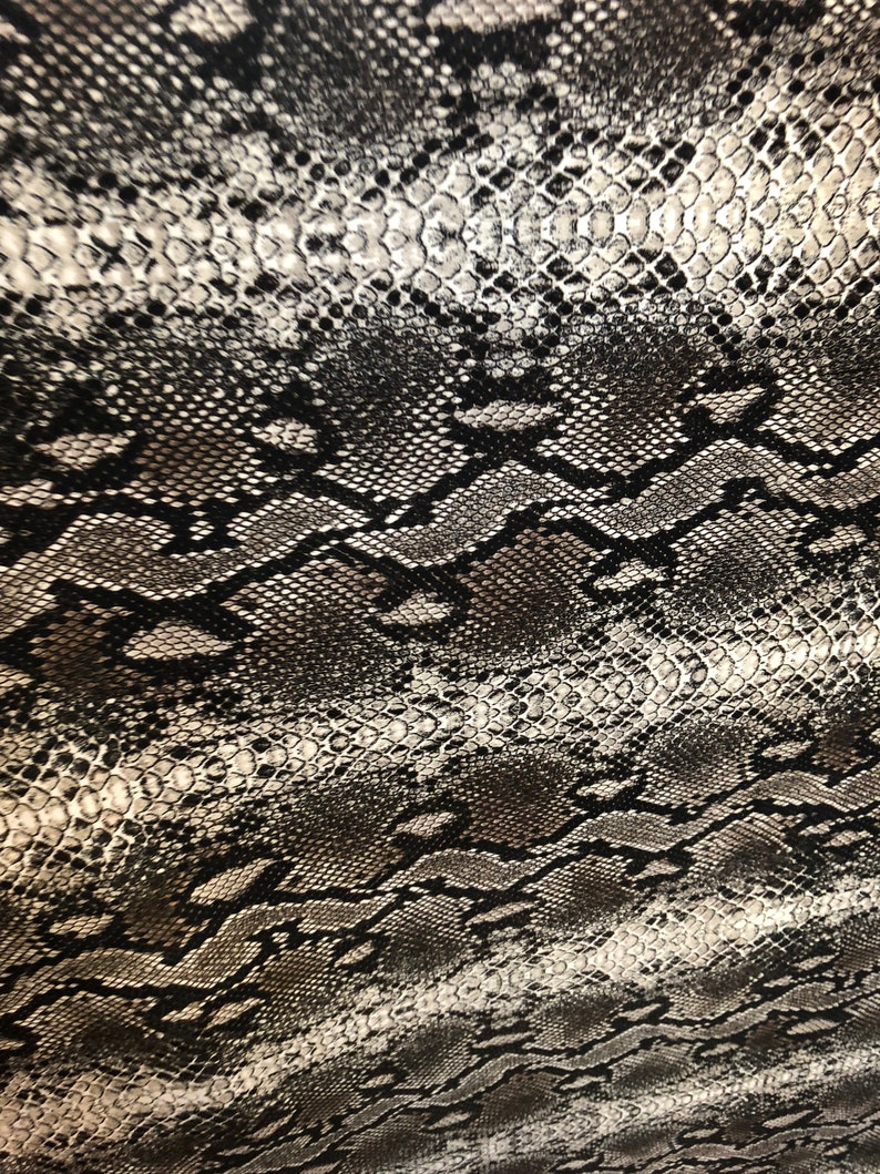 New snake print on poly 4 way stretch spandex fabric 60 | Etsy