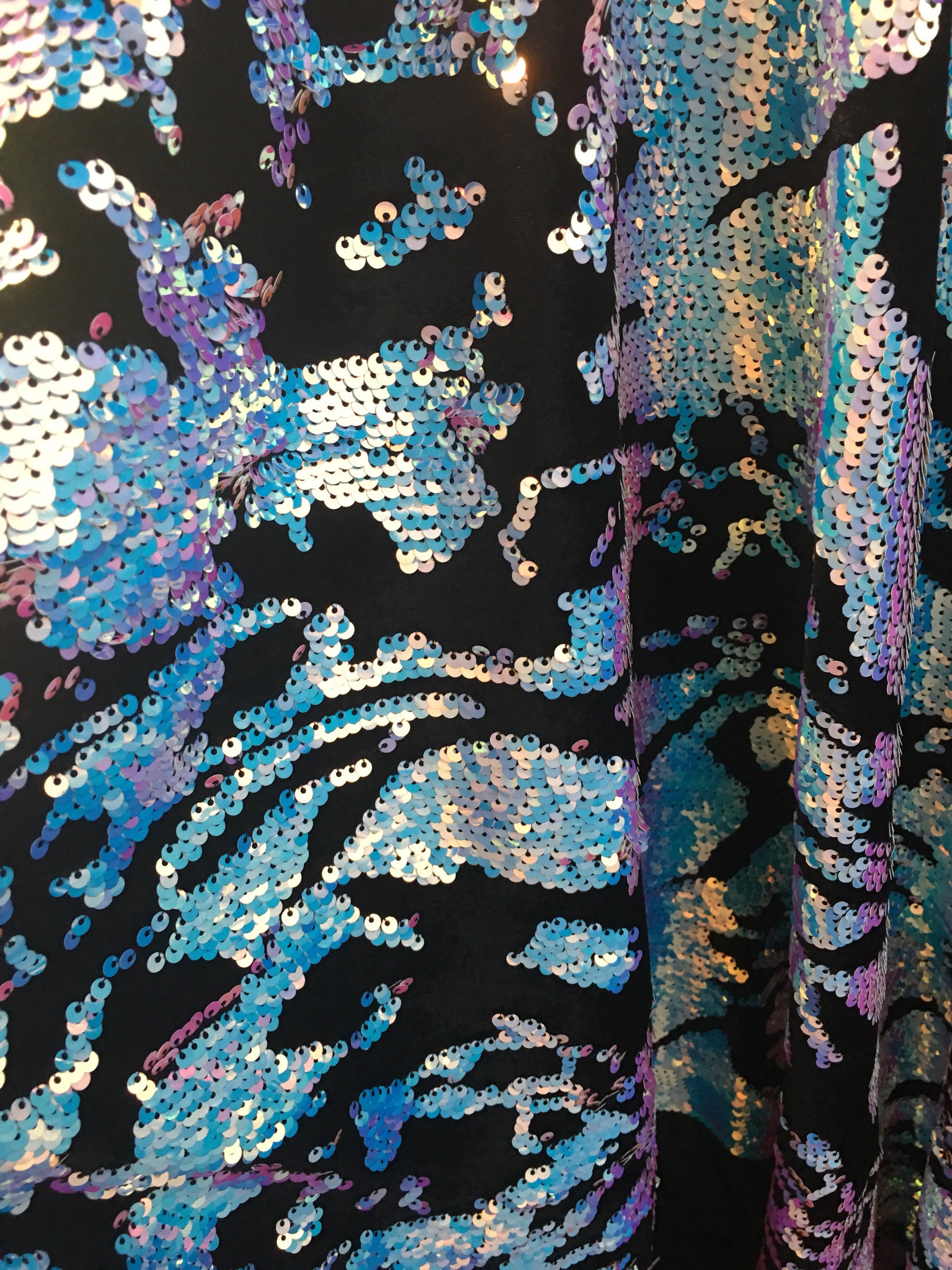 Madam Stoltz Mermaid Reversible Recycled Cotton Throw 125/175cm