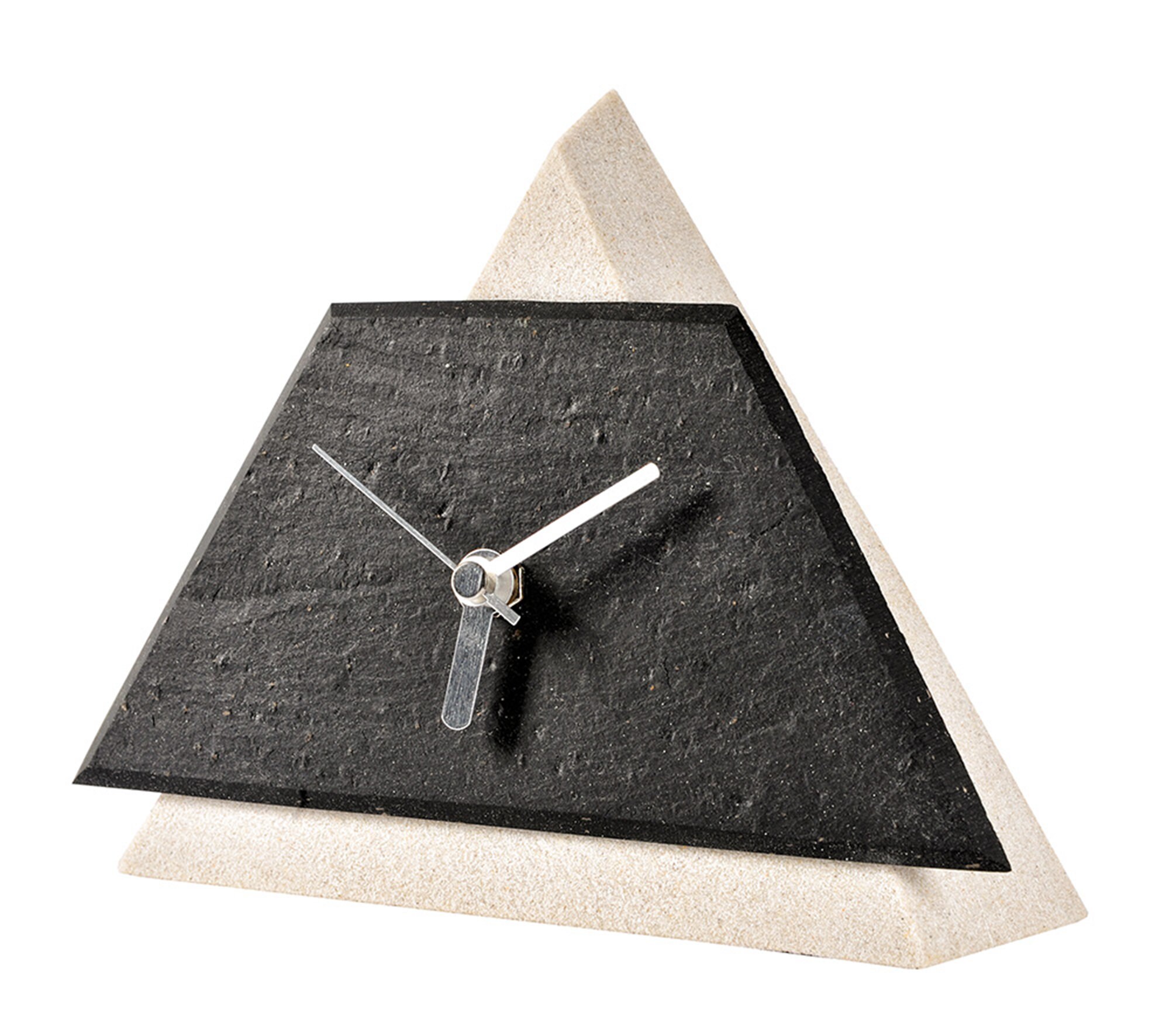 Achat petite horloge de table Horloge décorative à poser. Horloge  grand-père moderne. Horloge de cheminée élégante. Fait de papyrus naturel  et de grès. Modèle Alina. unique en gros