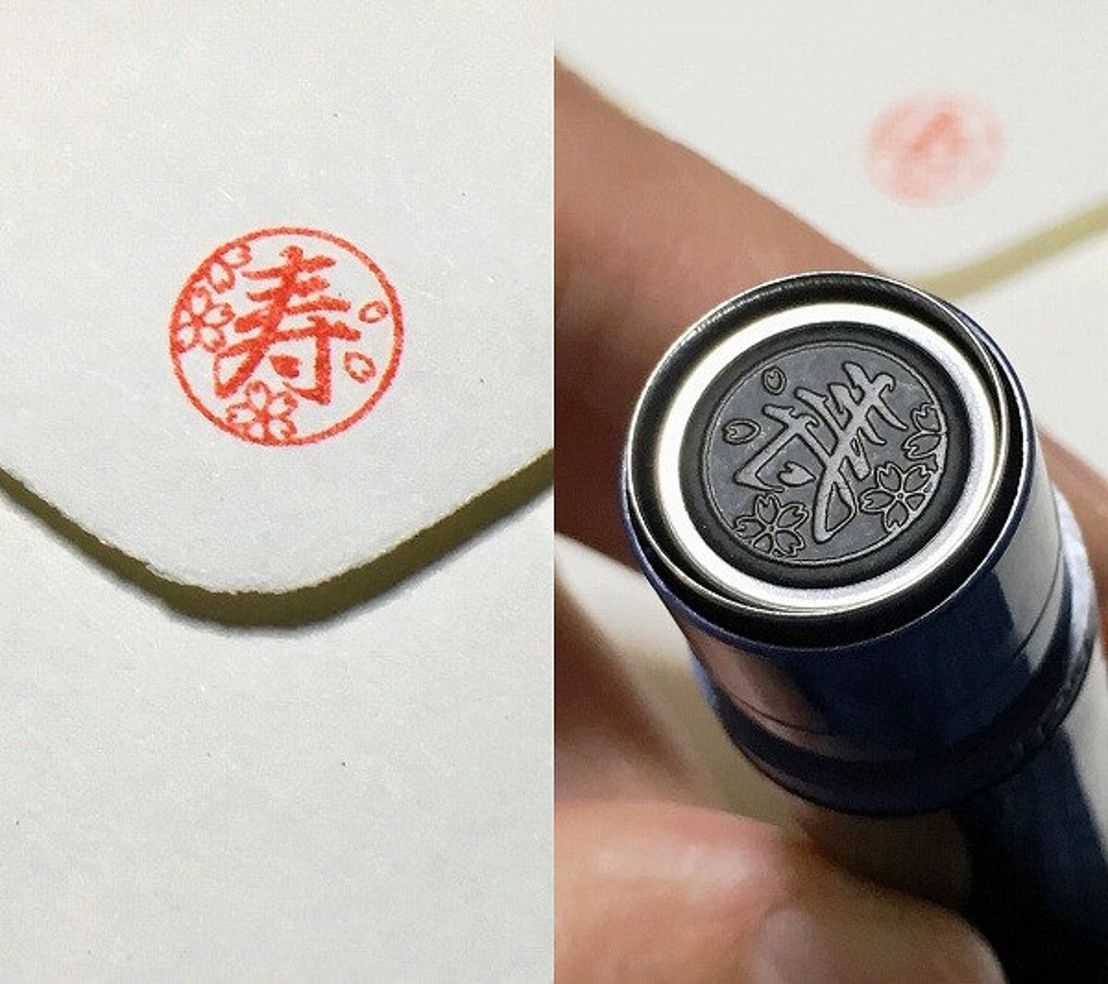 Japanese rubber stamp japan preinked stamp congratulation Etsy