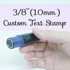 Tiny custom text stamp, mini self-inking, small pre-inked stamp, personalized text, loyalty stamp, frequent shopper, reward stamp, round
