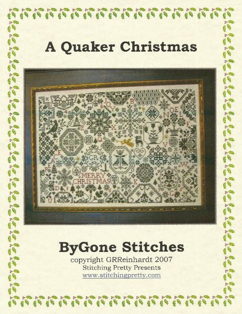 PDF INSTANT DOWNLOAD A Quaker Christmas Counted Cross Stitch Etsy