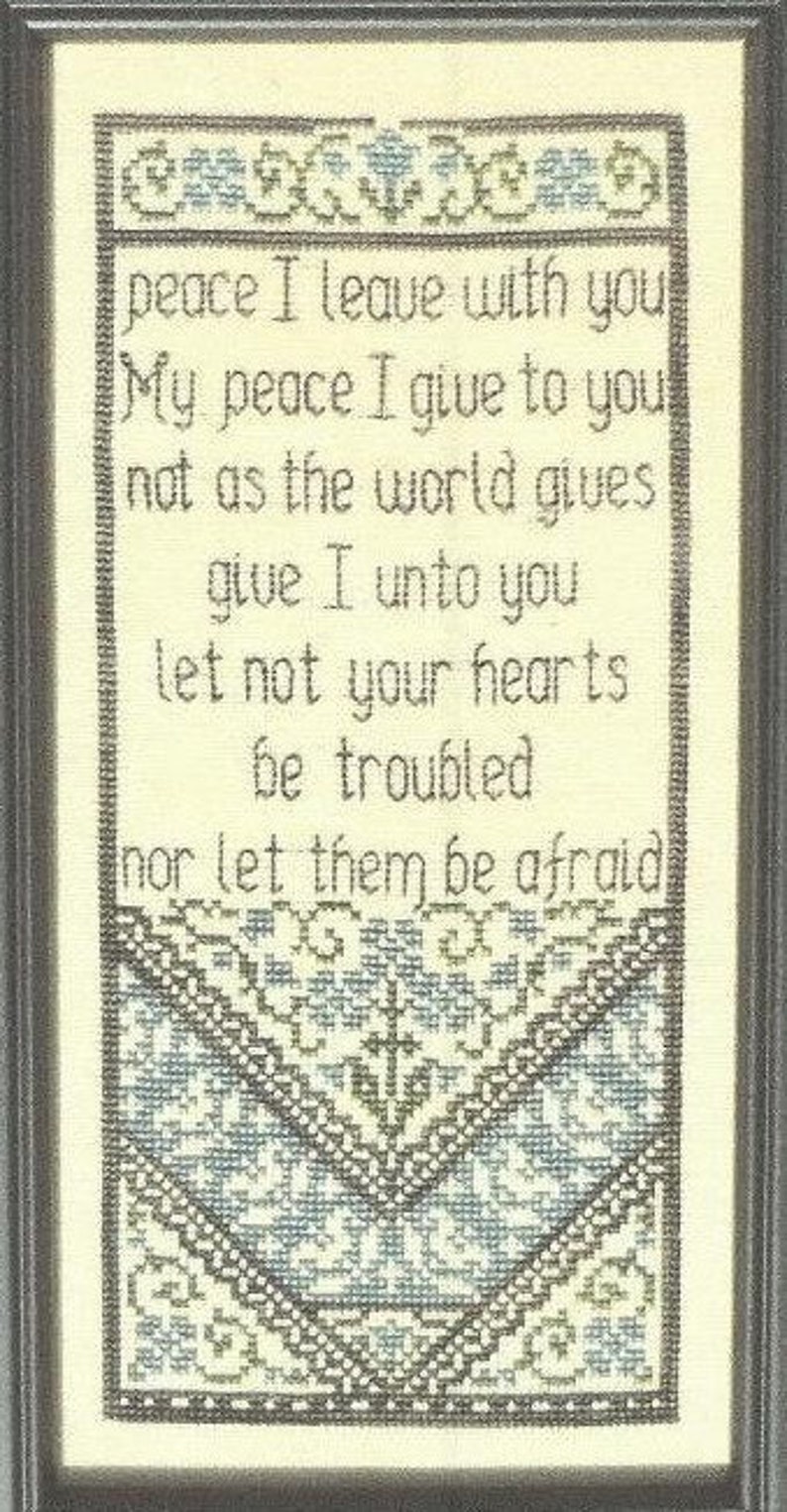 Simple Cross Stitch Design Scripture Cross Stitch Encouragement Inspirational Cross Stitch Pattern Let Not Your Hearts Be Troubled Cross Stitch Kits How To Lifepharmafze Com