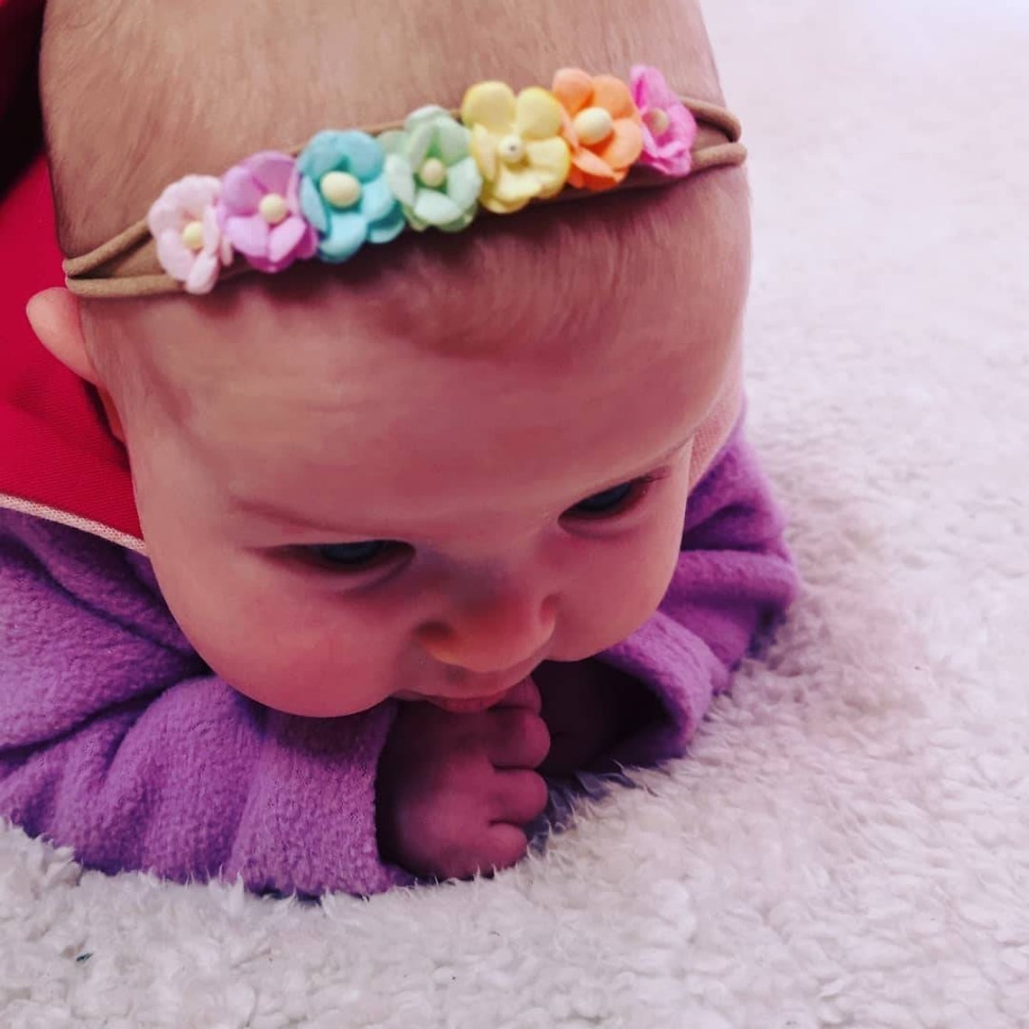 Rainbow baby headband baby hairband newborn hairband nylon Etsy