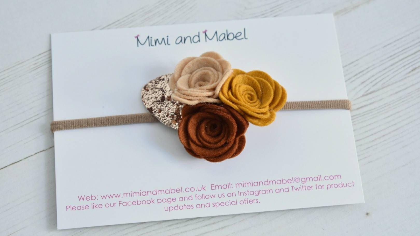 Fall Flower Headband Flower Cluster Headband Floral Crown Etsy