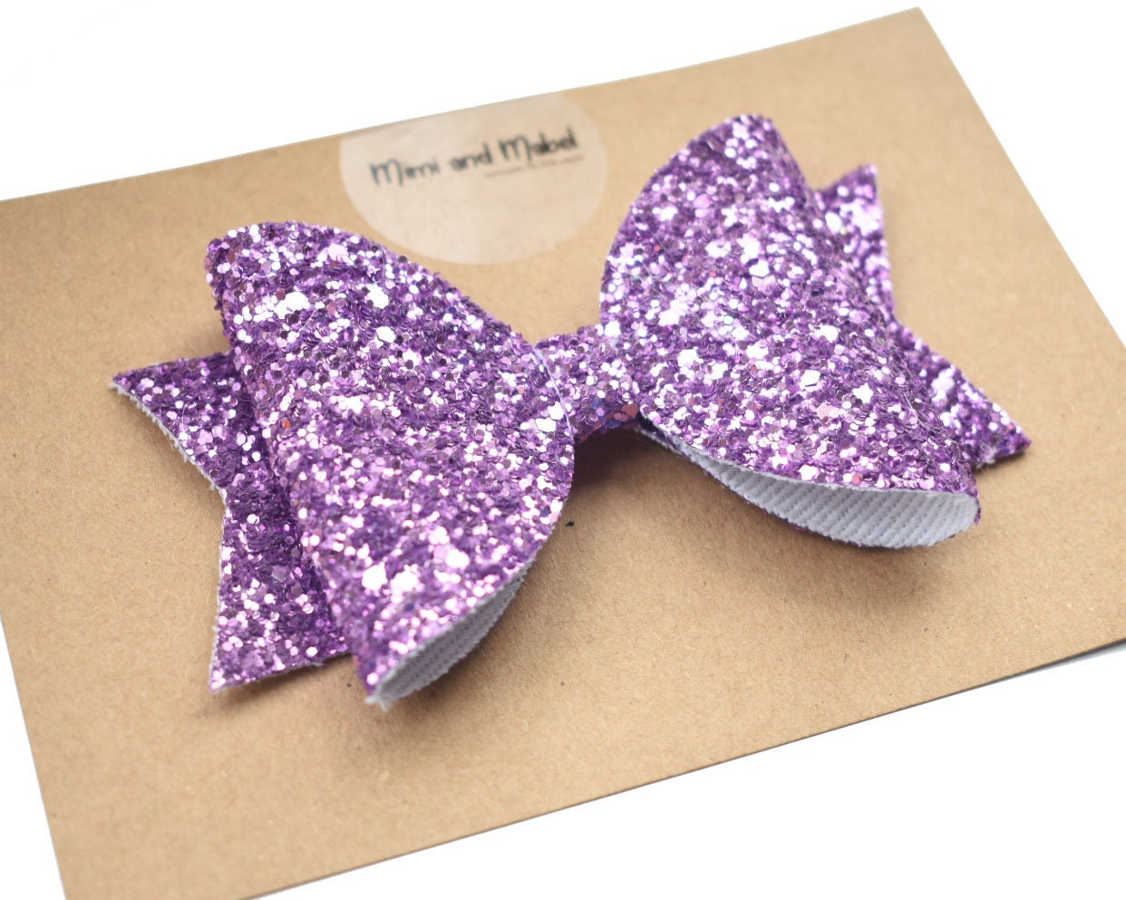 Lilac Glitter Hair Bow Glitter Hair Clip Large Lilac Hair Etsy UK