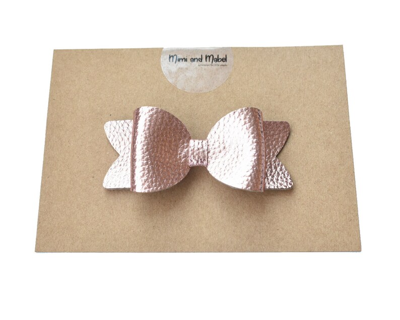 rose gold baby bow