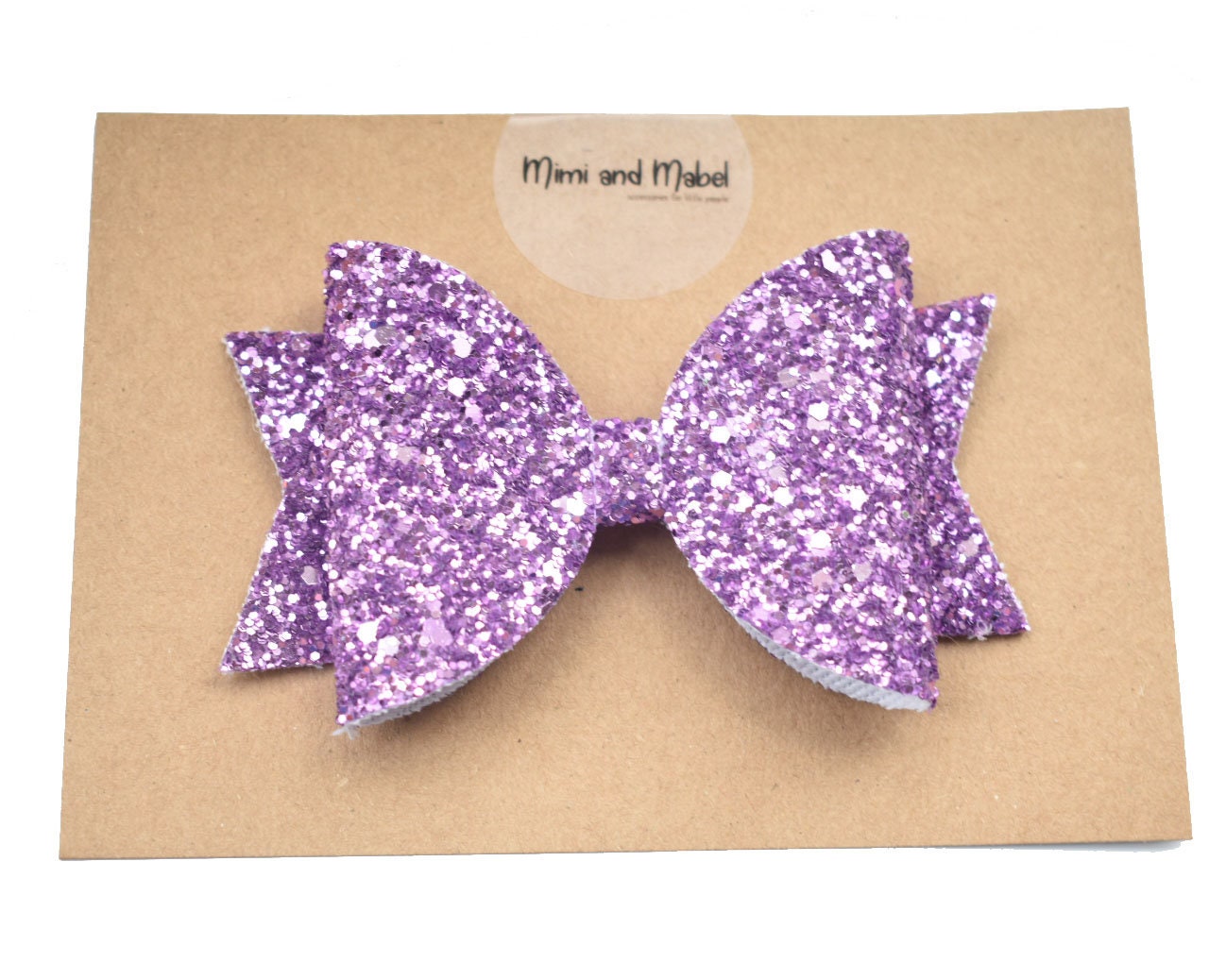 Lilac Glitter Hair Bow Glitter Hair Clip Large Lilac Hair Etsy UK