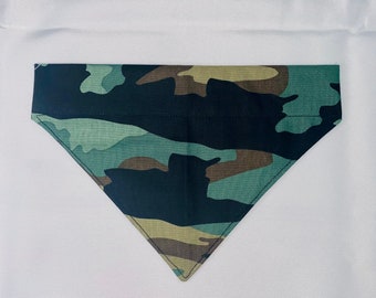 camo dog bandana, Camo patterend dog bandana
