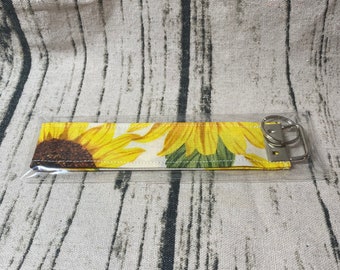 sunflower keychain wristlet