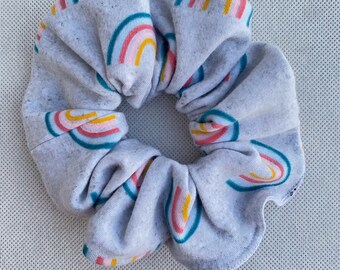 boho rainbow scrunchie