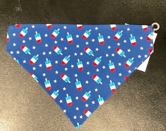 Popsicle bandana, 4th of july bandana, 4th of july popsicle bandana, festive bandana, summer bandana
