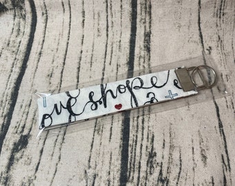 love and hope keychain wristlet