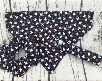 halloween dog bandana, halloween scrunchie, halloween key fob, spooky key fob wristlet