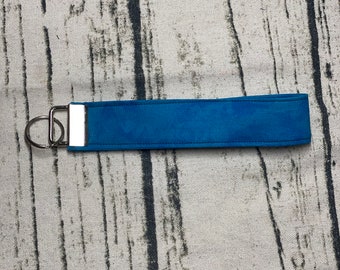 blue key fob wristlet