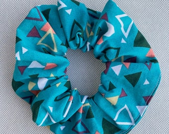 geometrical triangle scrunchie