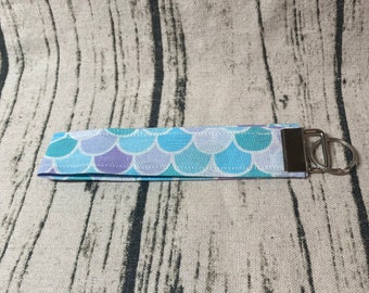 Mermaid Key fob, Mermaid Keychain, Mermaid Scales Keychain, Cotton Mermaid Keychain