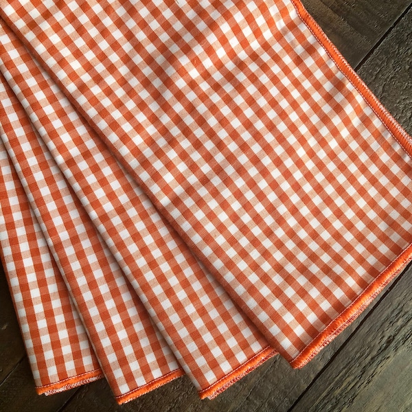 Gingham Napkins Etsy