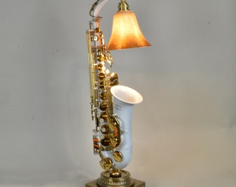 White/Gold Alto Saxophone Accent Light