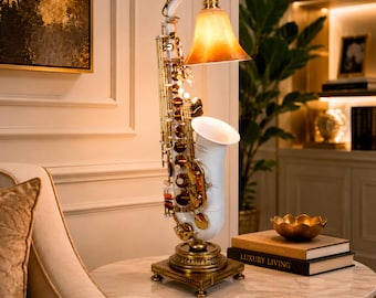 White/Gold Alto Saxophone Accent Light