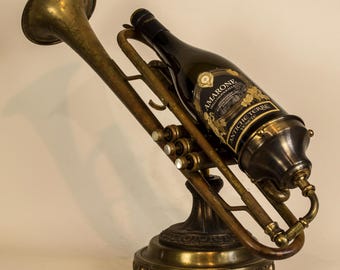 Vintage Trumpet Wine Presenter