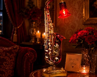 Red/Gold Alto Saxophone Accent Light