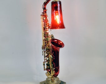 Red/Gold Alto Saxophone Accent Light