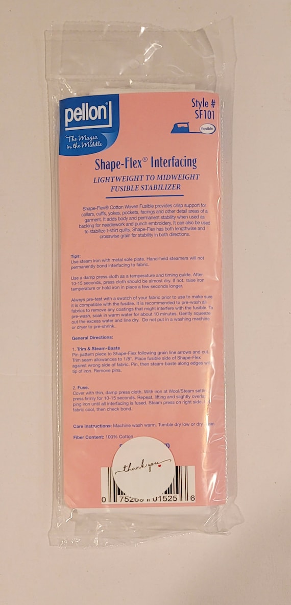 Shape Flex 101 Woven Fusible Interfacing Cotton 20in From Pellon/ Sf101/bag  Making 