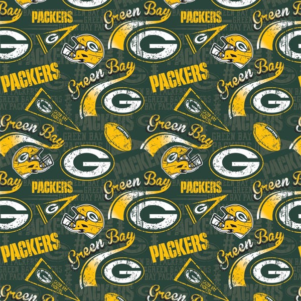 Green Bay Packers Fabric - Etsy