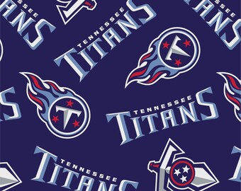 Fleece - NFL Tennessee Titans Licensed Fleece Fabric – 58" Wide – Sold by the Yard