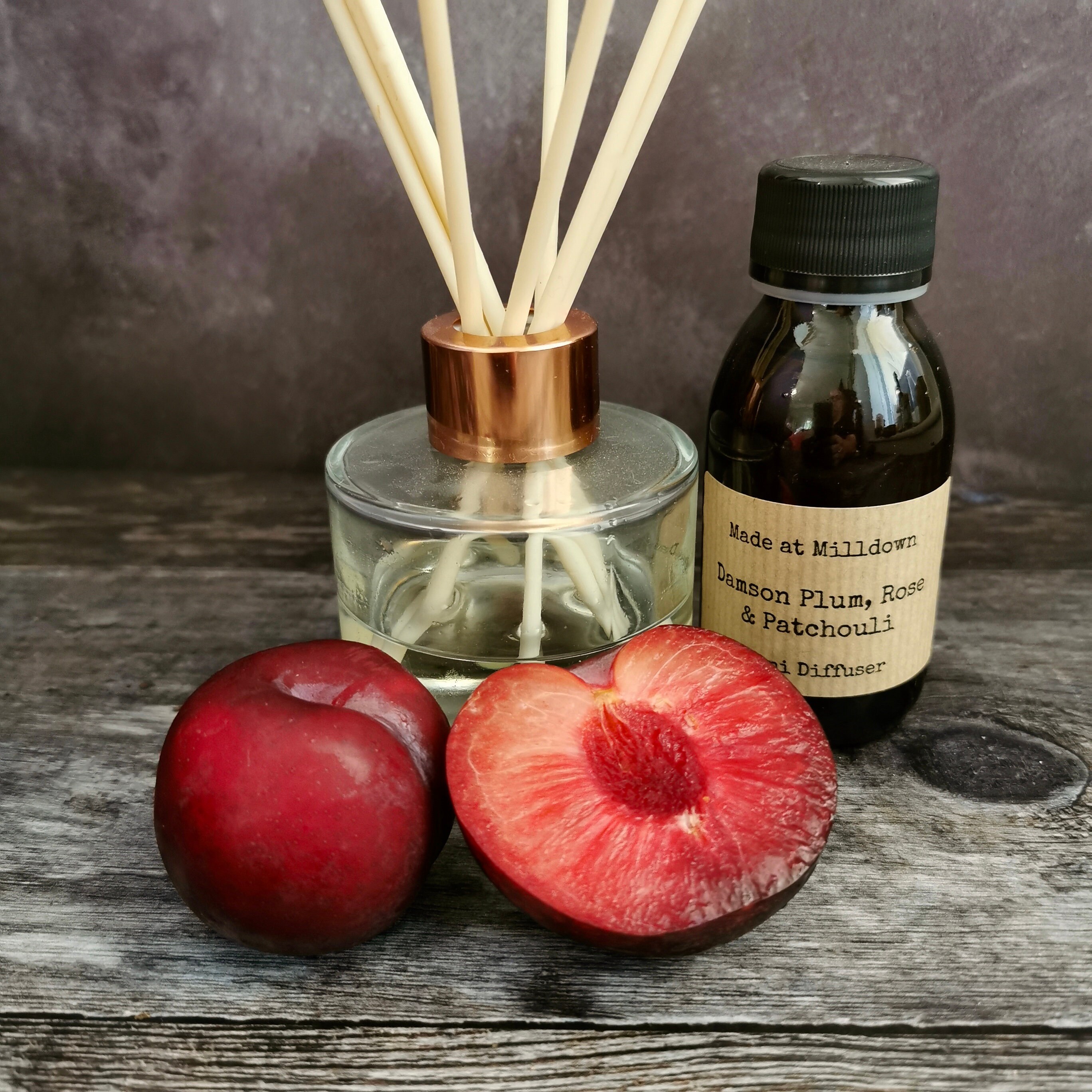 Damson Plum Rose and Patchouli Reed Diffuser Refill Etsy UK