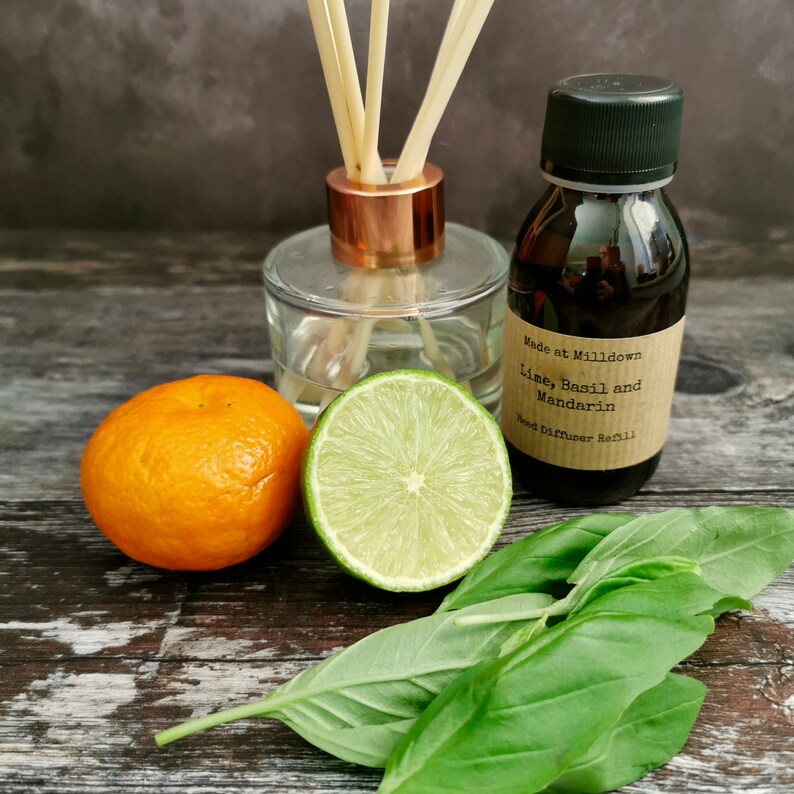 Lime Basil and Mandarin Reed Diffuser Refill Etsy