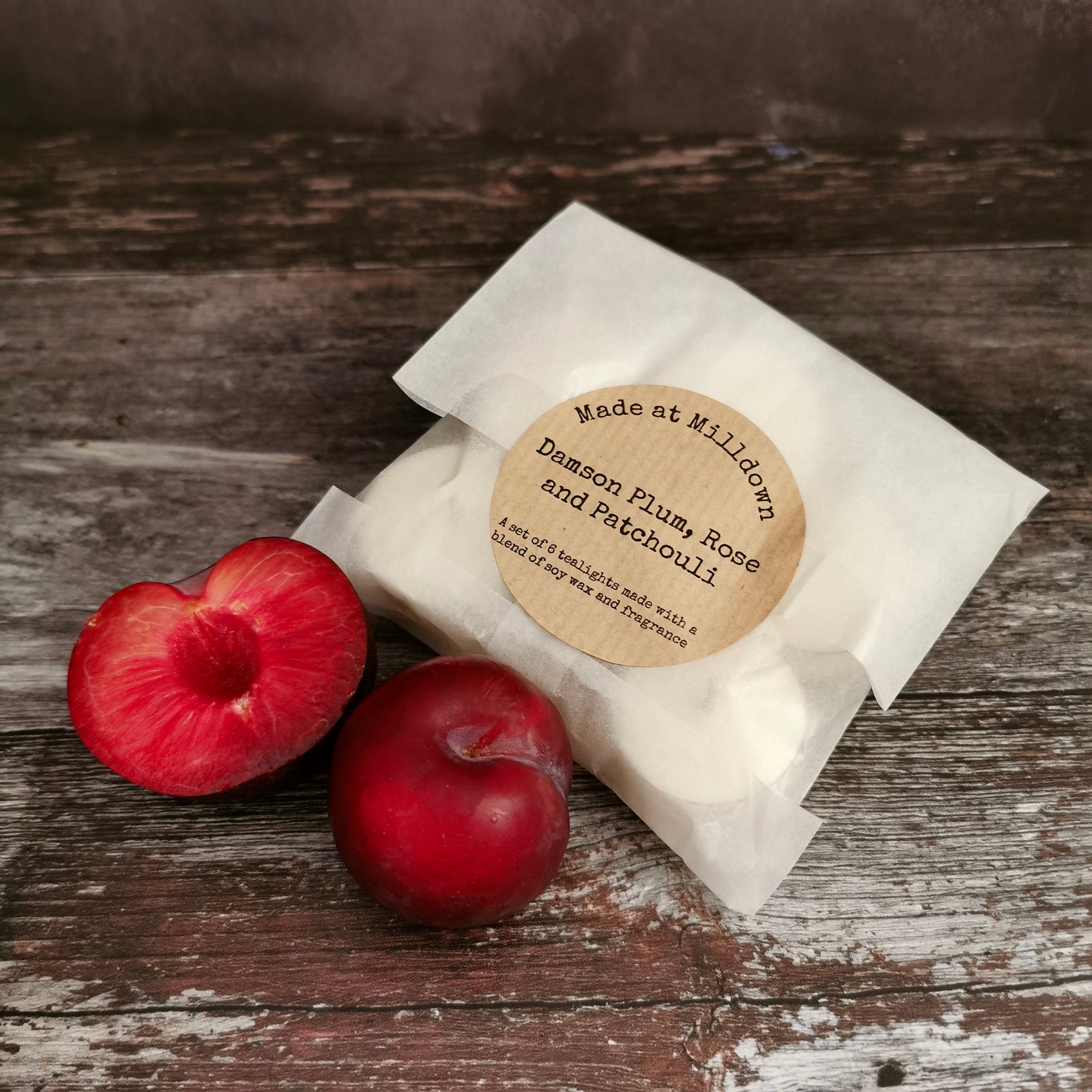 Damson Plum Rose \u0026 Patchouli Tea Lights 