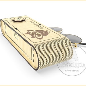 Glasses Storage Case SVG Laser Cut File Wooden Eyeglass Holder Box Design image 5