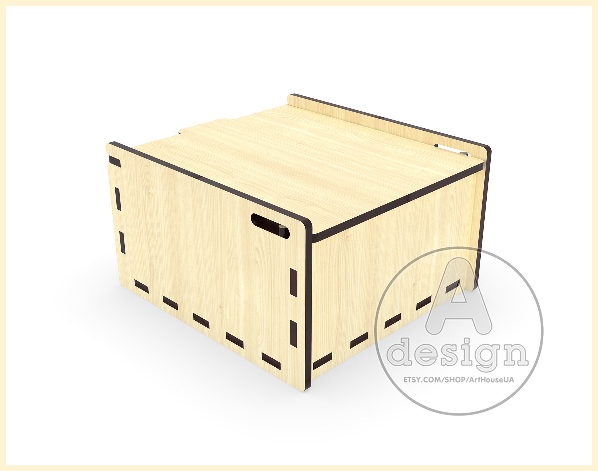 Custom Gift Box Laser Cut SVG DXF Vector Files for Laser Cutting - Etsy