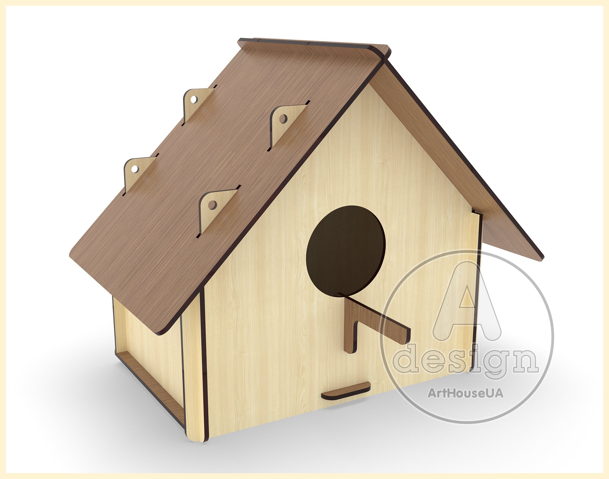 Birdhouse SVG Vector File for Laser Cutting No Glue Like 3d Etsy Canada