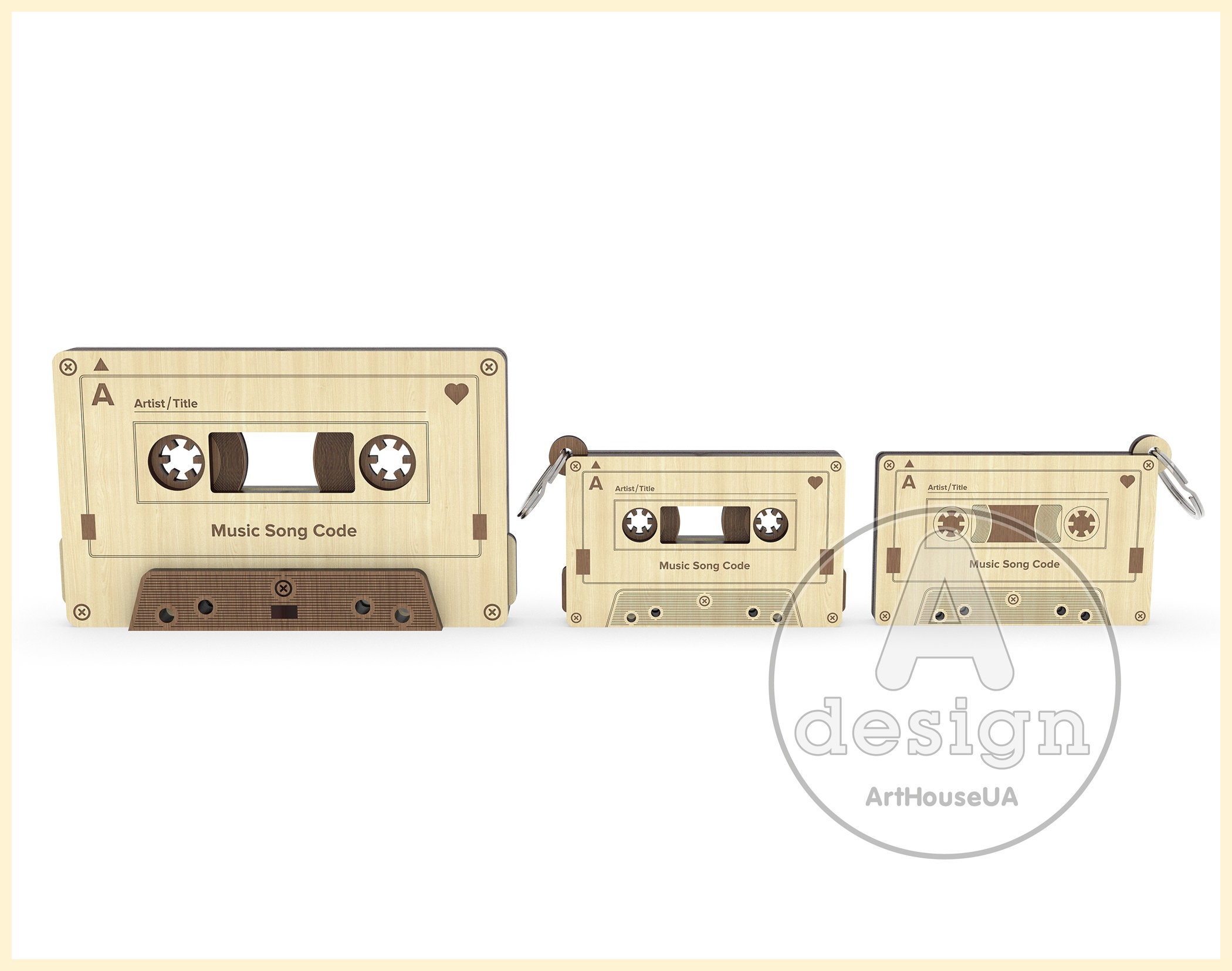 Cintas de cassette antiguo para radio cassette Stock Photo