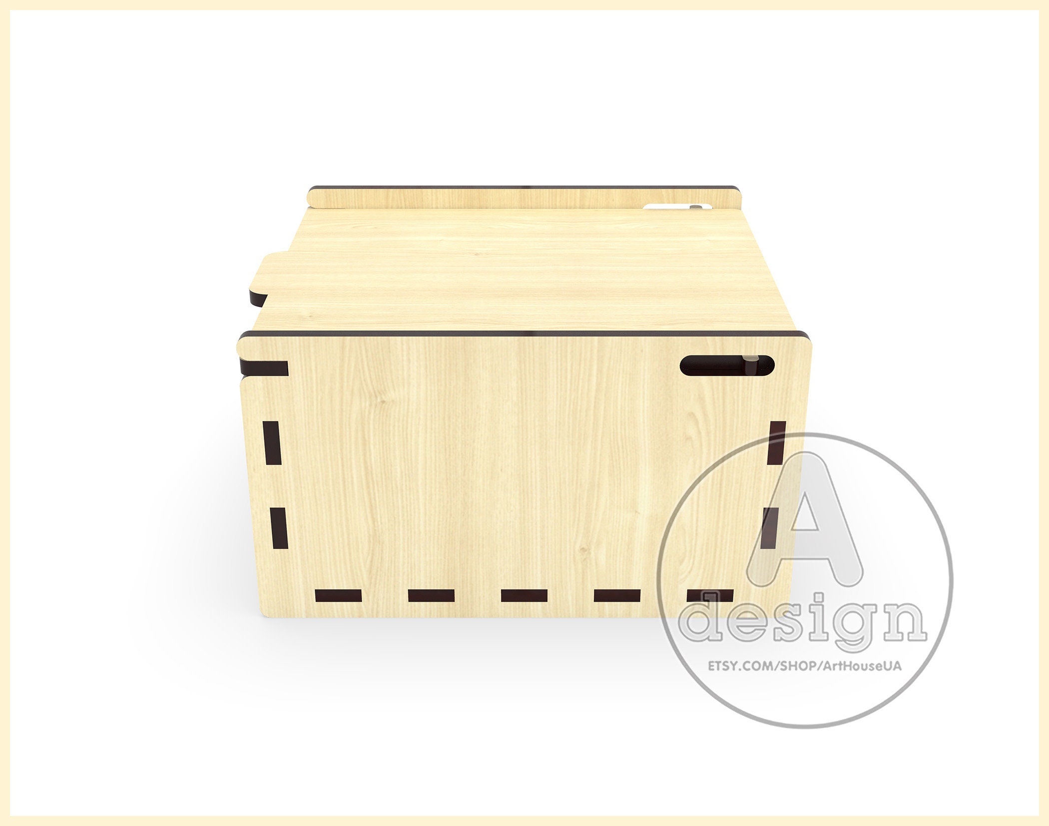 Custom Gift Box Laser Cut SVG DXF Vector Files for Laser Cutting - Etsy