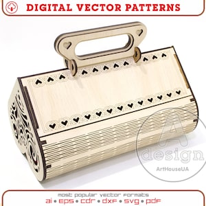 Clutch Tasche, Abendtasche, Holztasche, Seidentasche, Holztasche, Clutch Geldbörse, Handgemachte Handtasche, Sperrholztasche, Laser geschnitten, Cnc-Datei, Cl-42