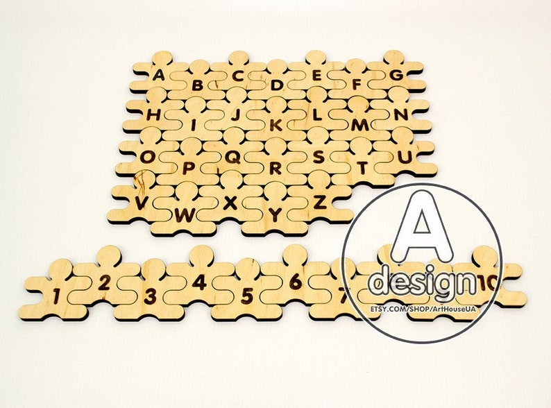 English alphabet. Laser cut vector model. Instant download. Etsy