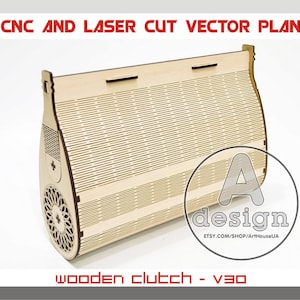 Clutch Tasche, Abendtasche, Holztasche, Seidenkupplung, Holzkupplung, Clutch Geldbörse, handgefertigte Handtasche, Sperrholzkupplung, Laser geschnitten, Cnc-Datei, Cl-30