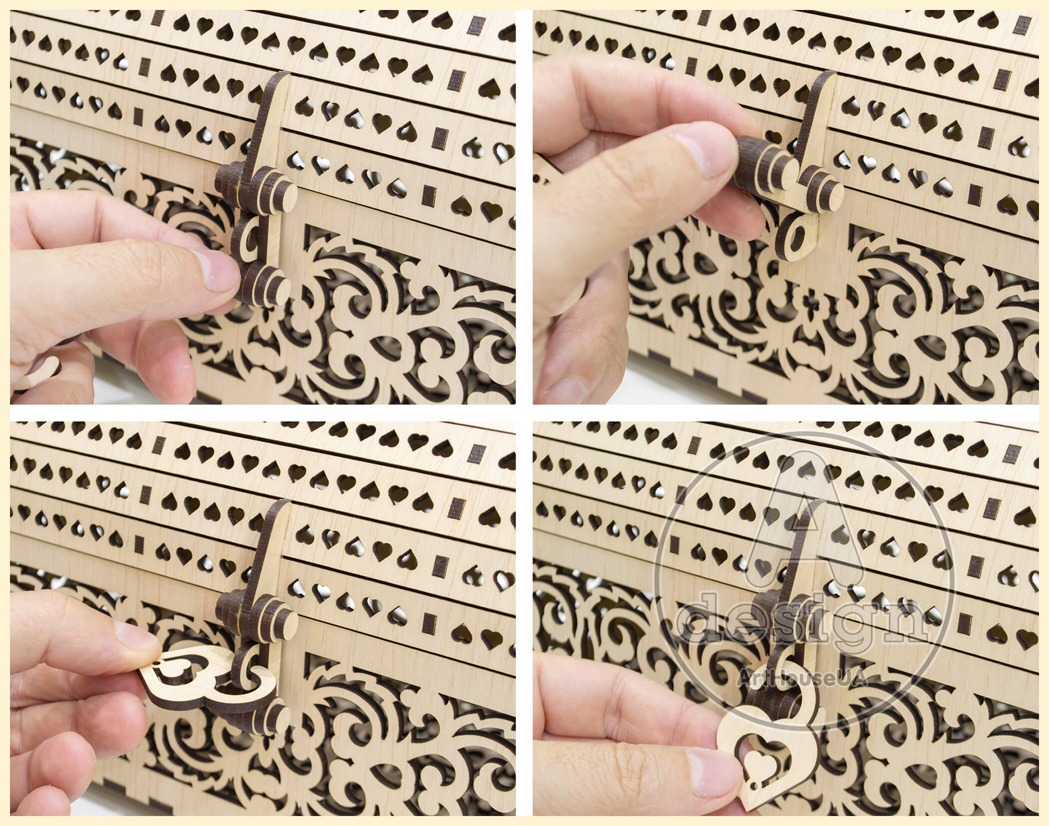 Wooden Box , Gift Box Laser Cut, Box Vector Plan, Plywood Box Laser ...